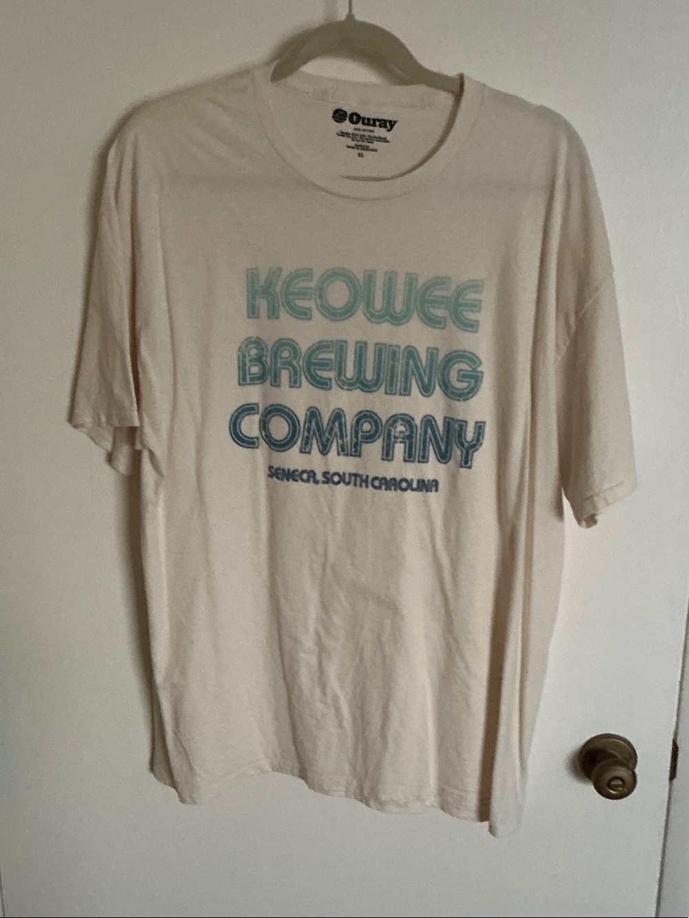 Keowee Brewing Graphic Tee in Cream